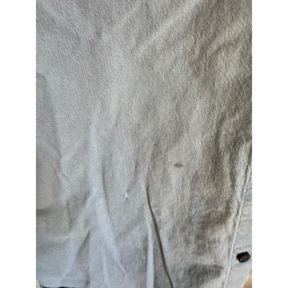 Vintage Wrangler Flex Work Shirt Light Wash Well-Worn Size Medium Button Up - Picture 5 of 10